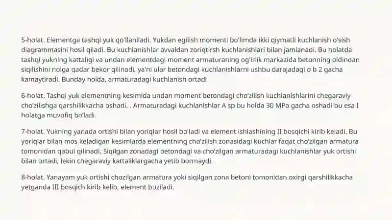 Ko'prik elementlaridagi oldindan zo'riqqan temir-beton konstruksiyalar 4