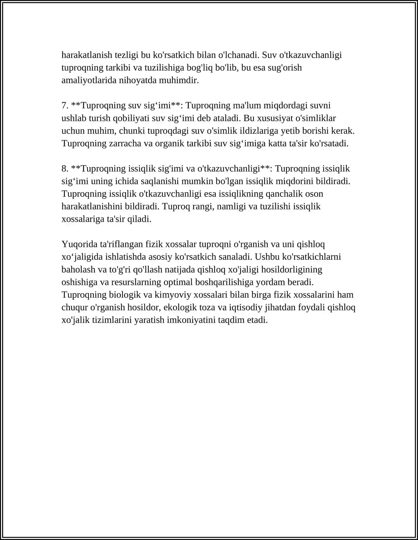 TUPROQ FIZIKASI YOʻNALISHIDAGI ILMIY ISHLARNI OʻRGANISH 4