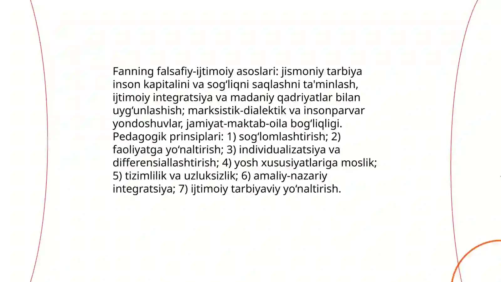 Jismoniy tarbiya nazariyasi va metodikasi fanining maqsad hamda vazifalari kelib chiqishi hamda rivojlanish bosqichlari 4