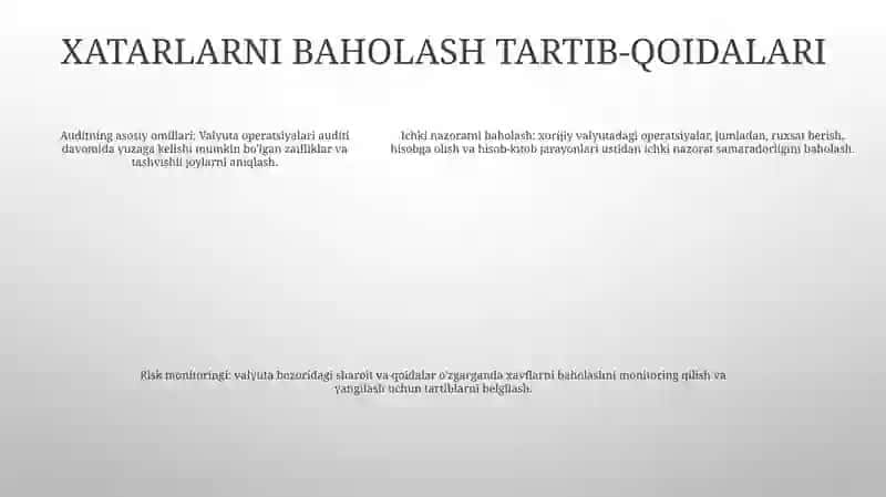 Valyuta Operatsiyalari Auditi 4