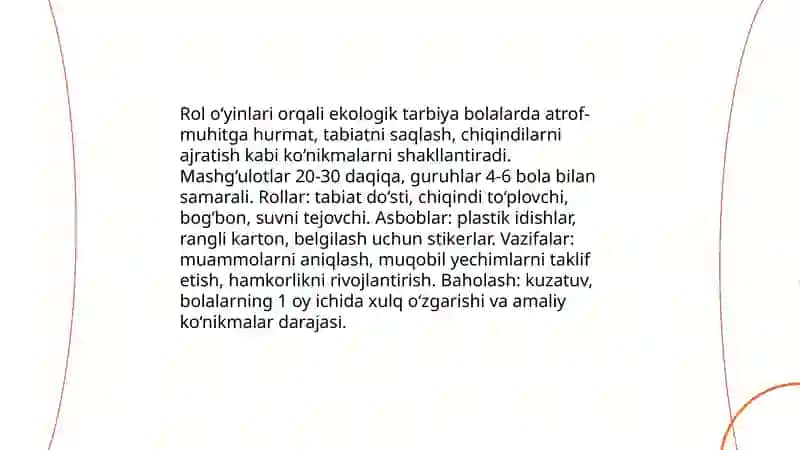 Maktabgacha yoshdagi bolalarni ekologik tarbiyalashda o'yin turlari 4