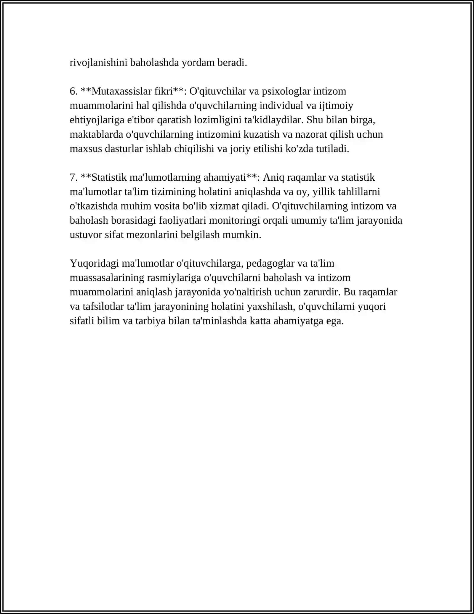DARS INTIZOMIGA SALBIY MUNODABATDAGI O'QUVCHILARGA NISBATAN KONSTRUKTIV YONDOSHUV VA UNI LOYIHALASH 4