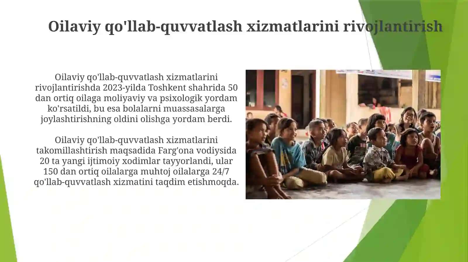 Institualizatsiyavabolalarnimaxsusmuassasalargajoylashnioldiniolish 4