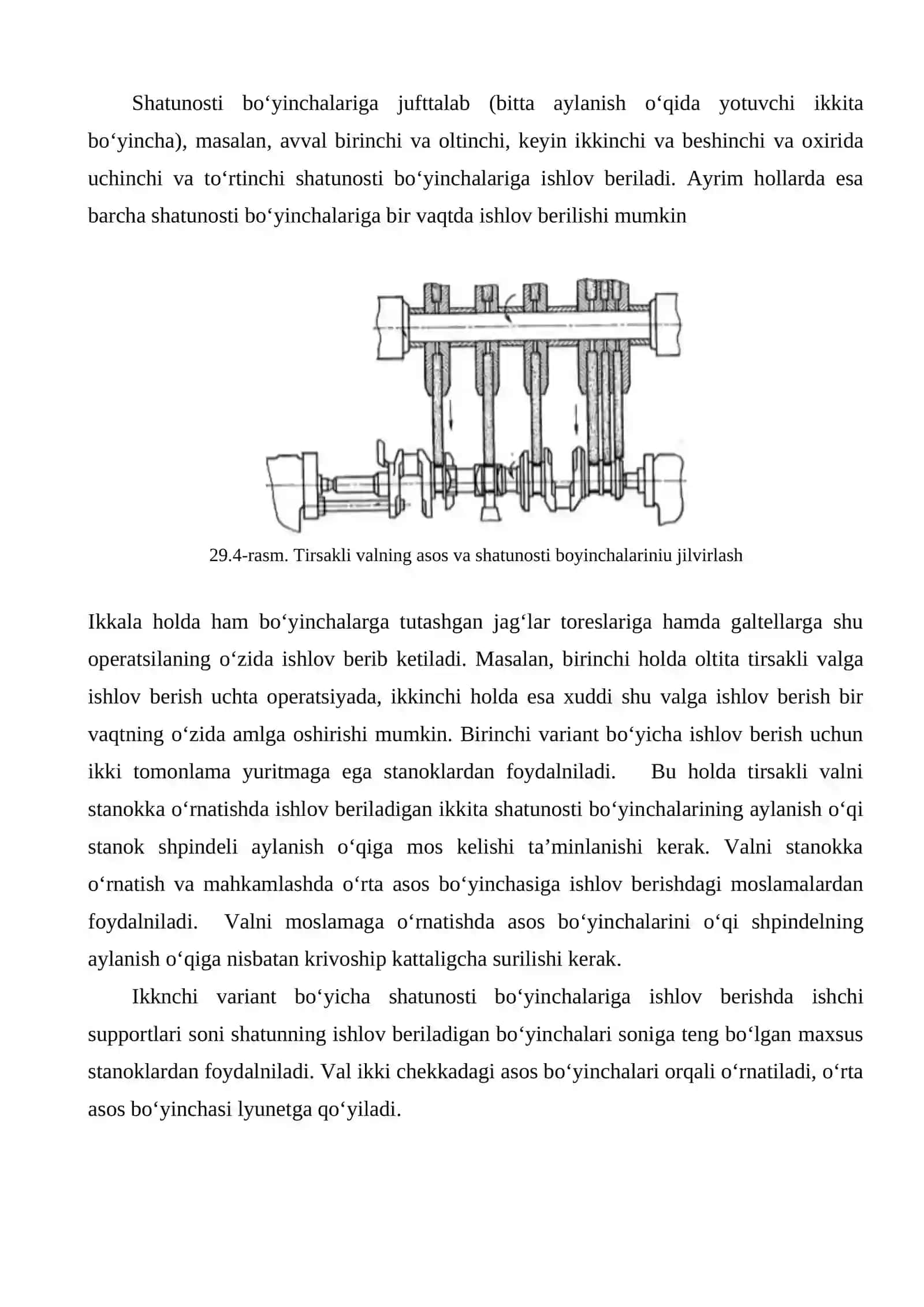 TIRSAKLI VALLAR ZAGOTOVKALARIGA MEXANIK IShLOV BERISh 4