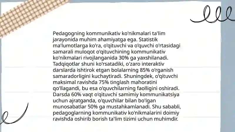 Pedagog shaxsi va unga qoʻyiladigan talablar 4