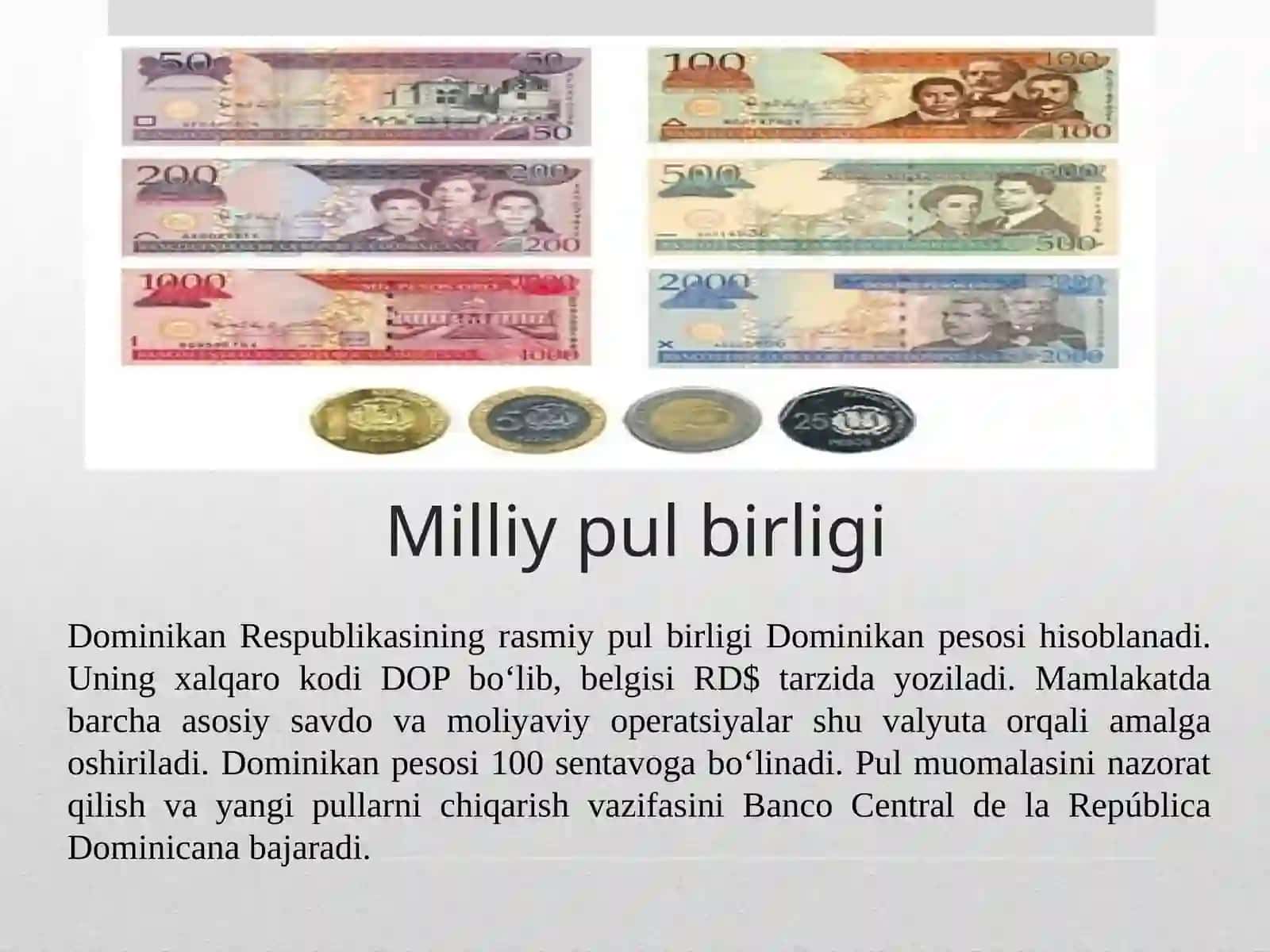 Dominikan Respublikasi mamlakatining puli krediti va banklari 4
