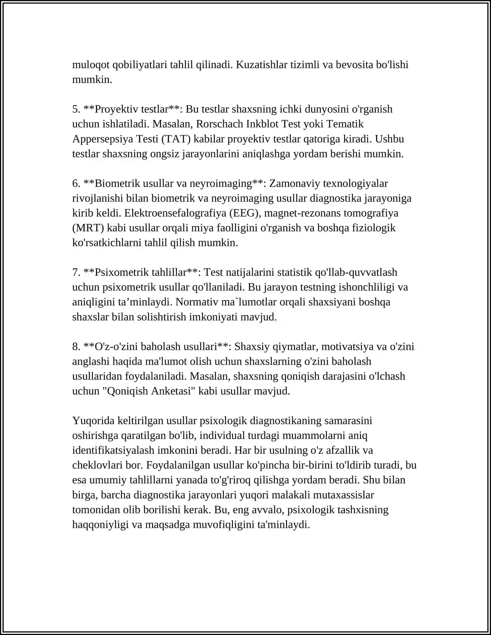 PSIXOLOGIK MULTEMODEL KONSULTATSIYA 4