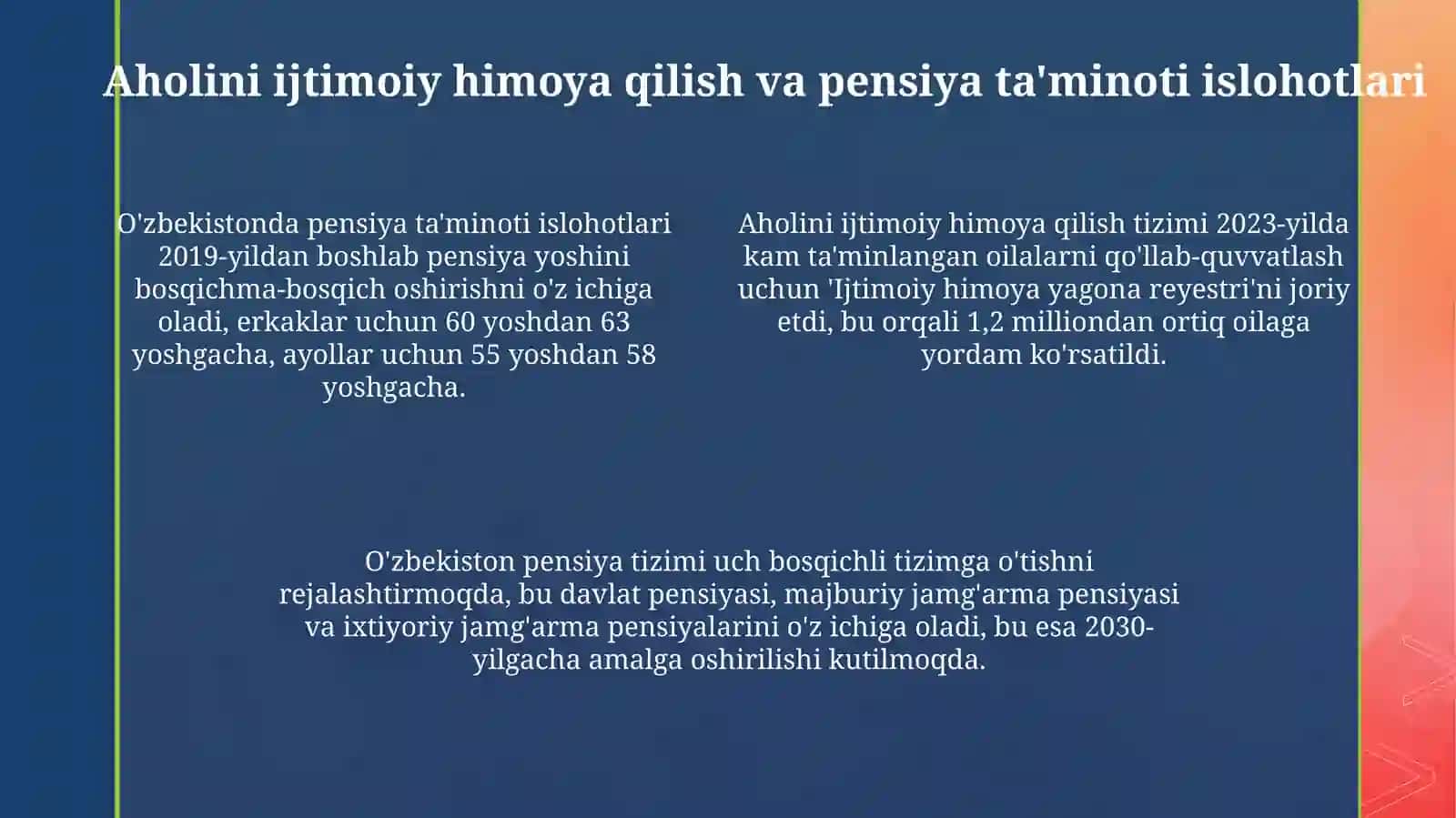 Ijtimoiy islohotlar tarixi 4