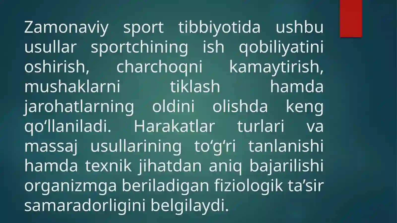 Massaj Turlari va Usullari 4