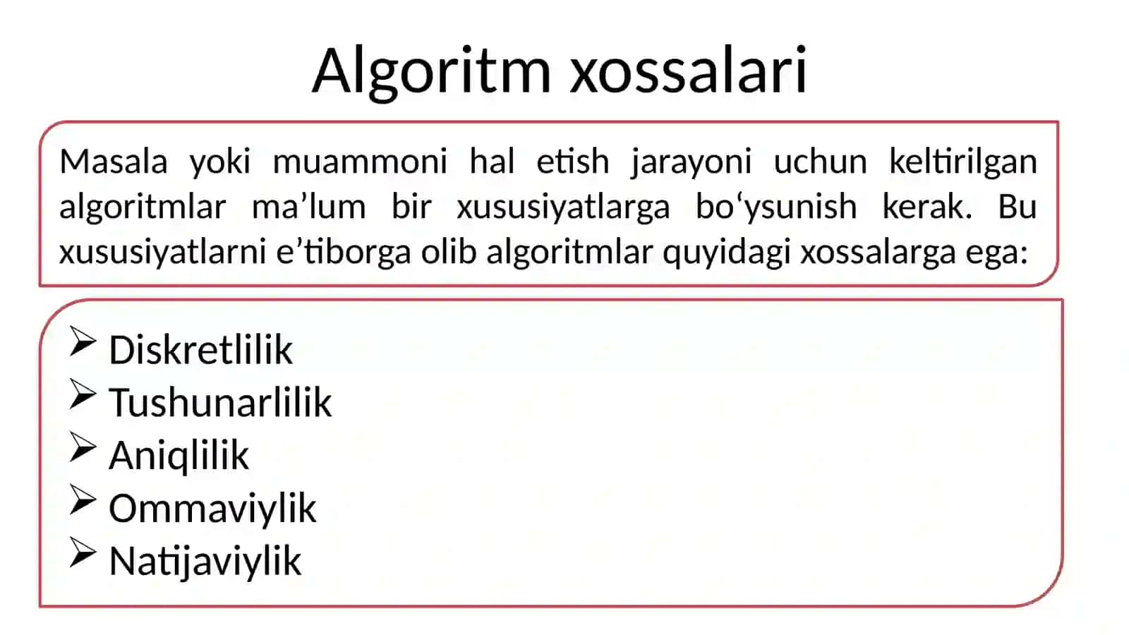Chiziqli algoritm 4