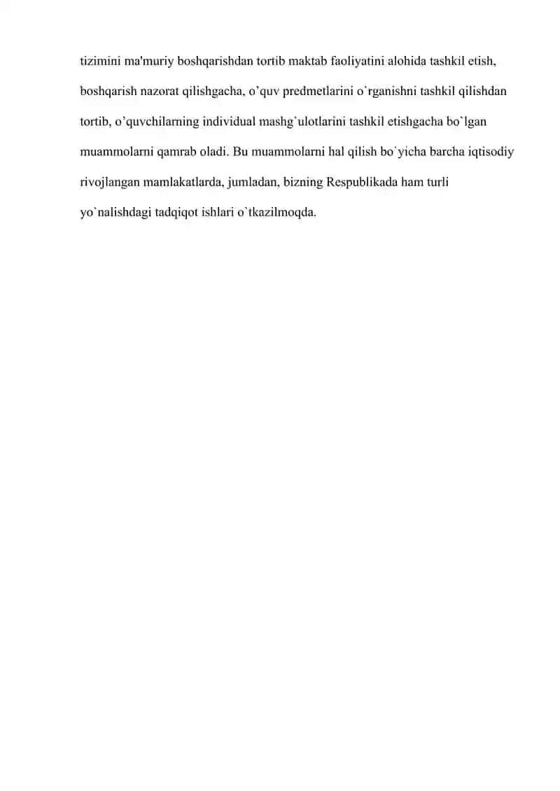 O’quv jarayonida axborot texnologiyalarning asosiy yo’nalishlari va uni tadbiq etish. 4