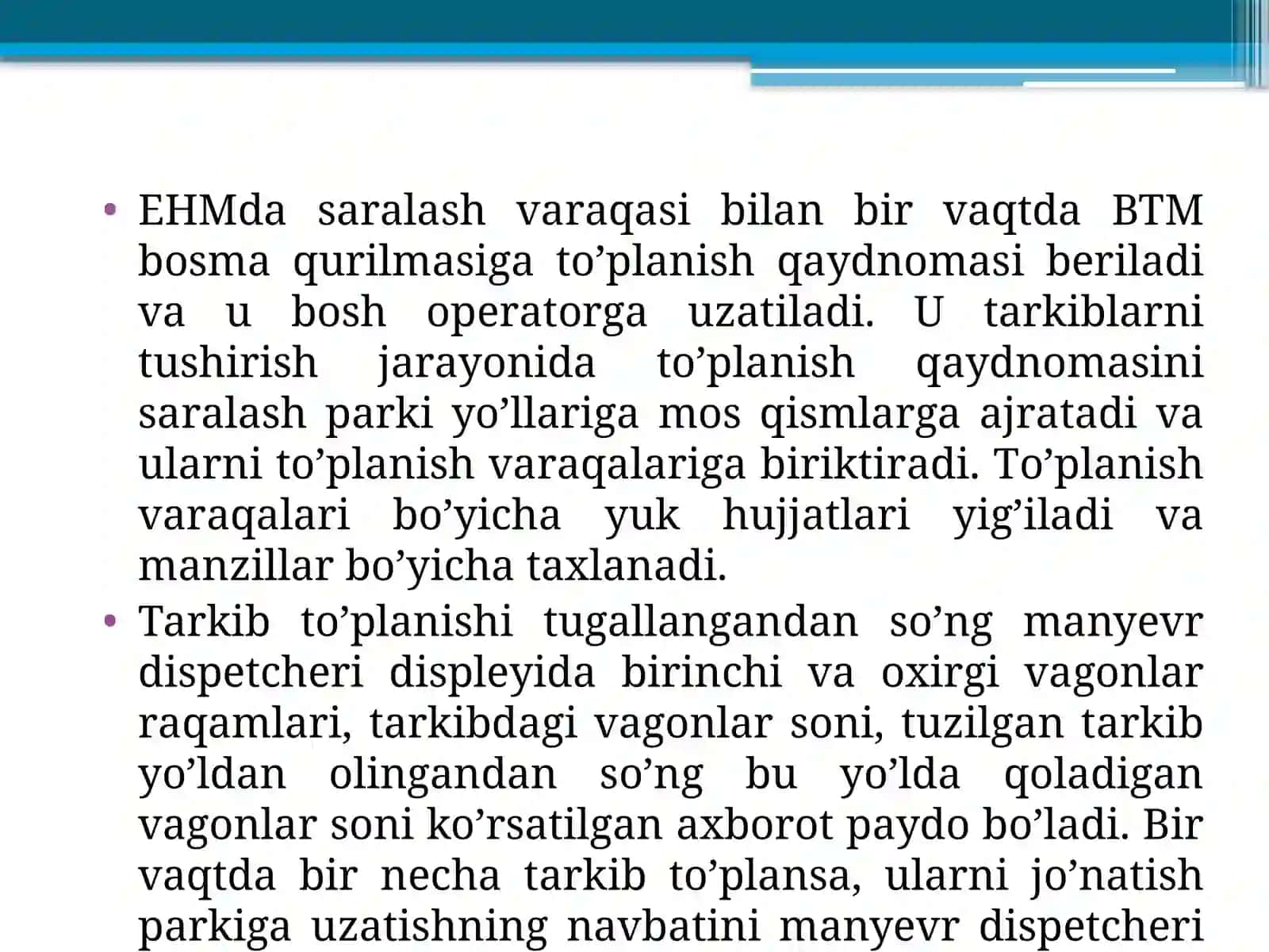 Saralash bekati boshqarish avtomatlashtirilgan tizimi 4