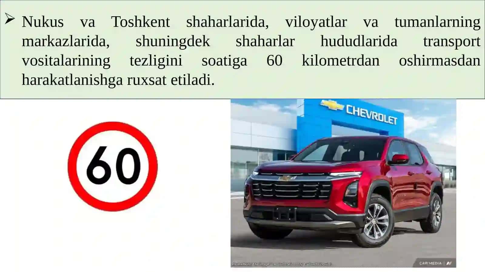 Haydovchi Harakatlanish Qoidalari 4
