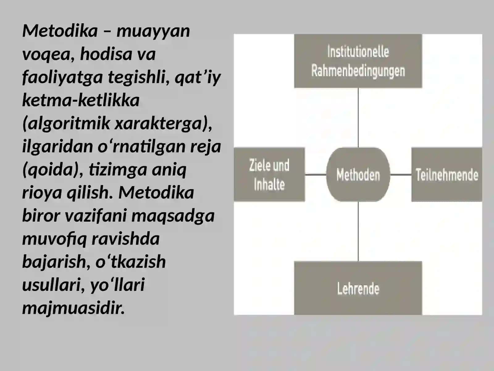 Mutaxassislik fanlaridan laboratoriya va amaliy mashgʻulotlarni tashkil etish va uni oʻtkazish metodikasi 4