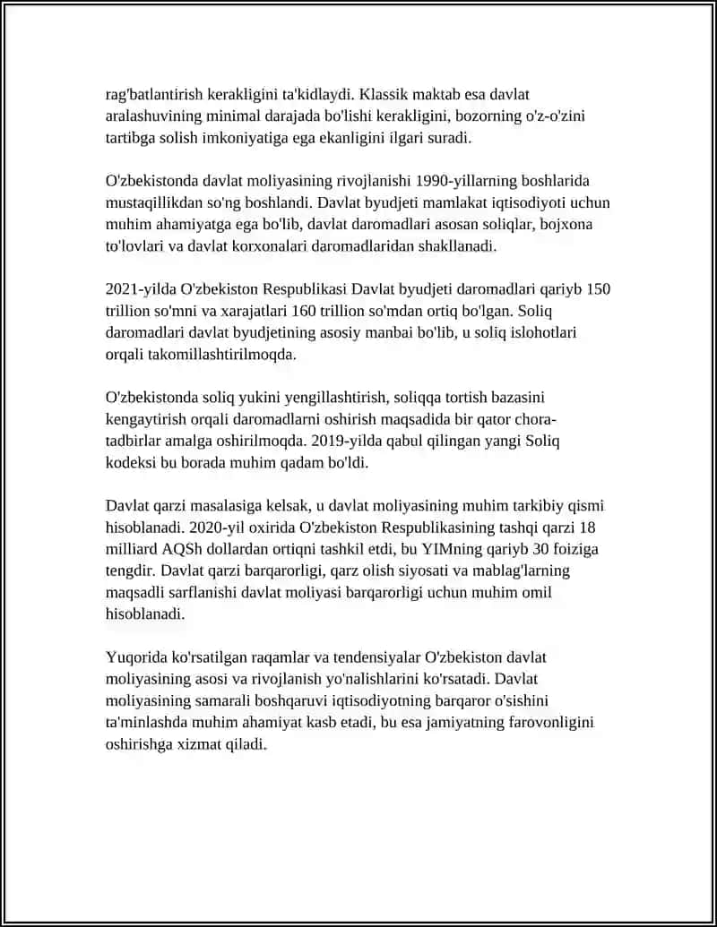 DAVLAT MOLIYASI VA UNING TARKIBIY TUZILISHI 4