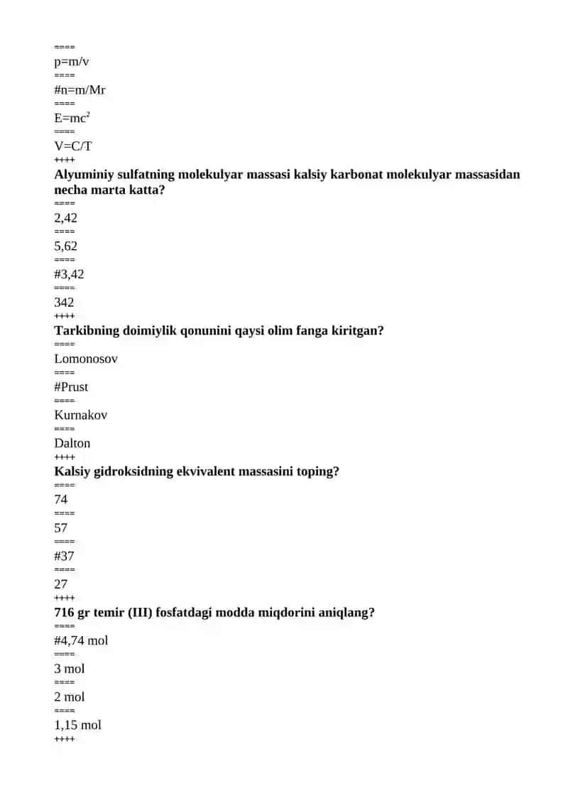M.V. Lomonosovning kimyoda kashf etgan qonuni 4