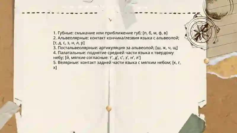 Система согласных звуков 4