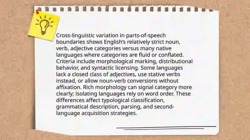 Lexical level typology in English and native languages 4