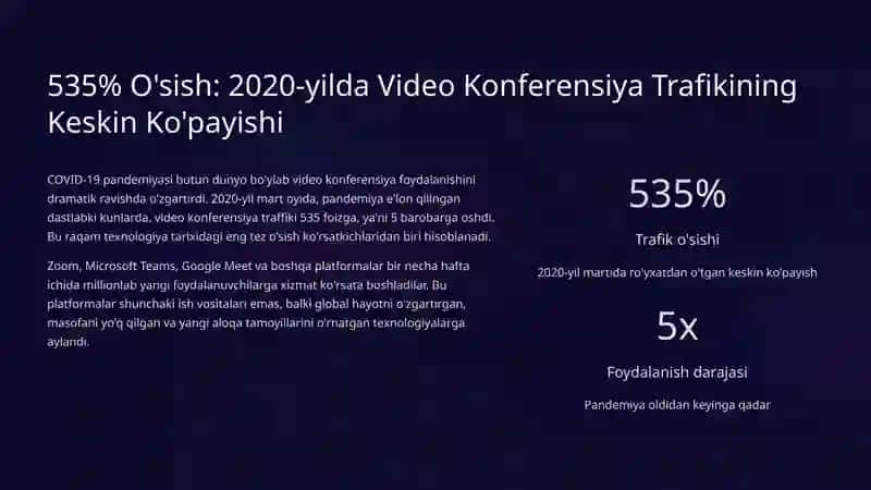 Video va veb konferensiya. Videokonferensiyaning jamiyatga taʼsiri 4