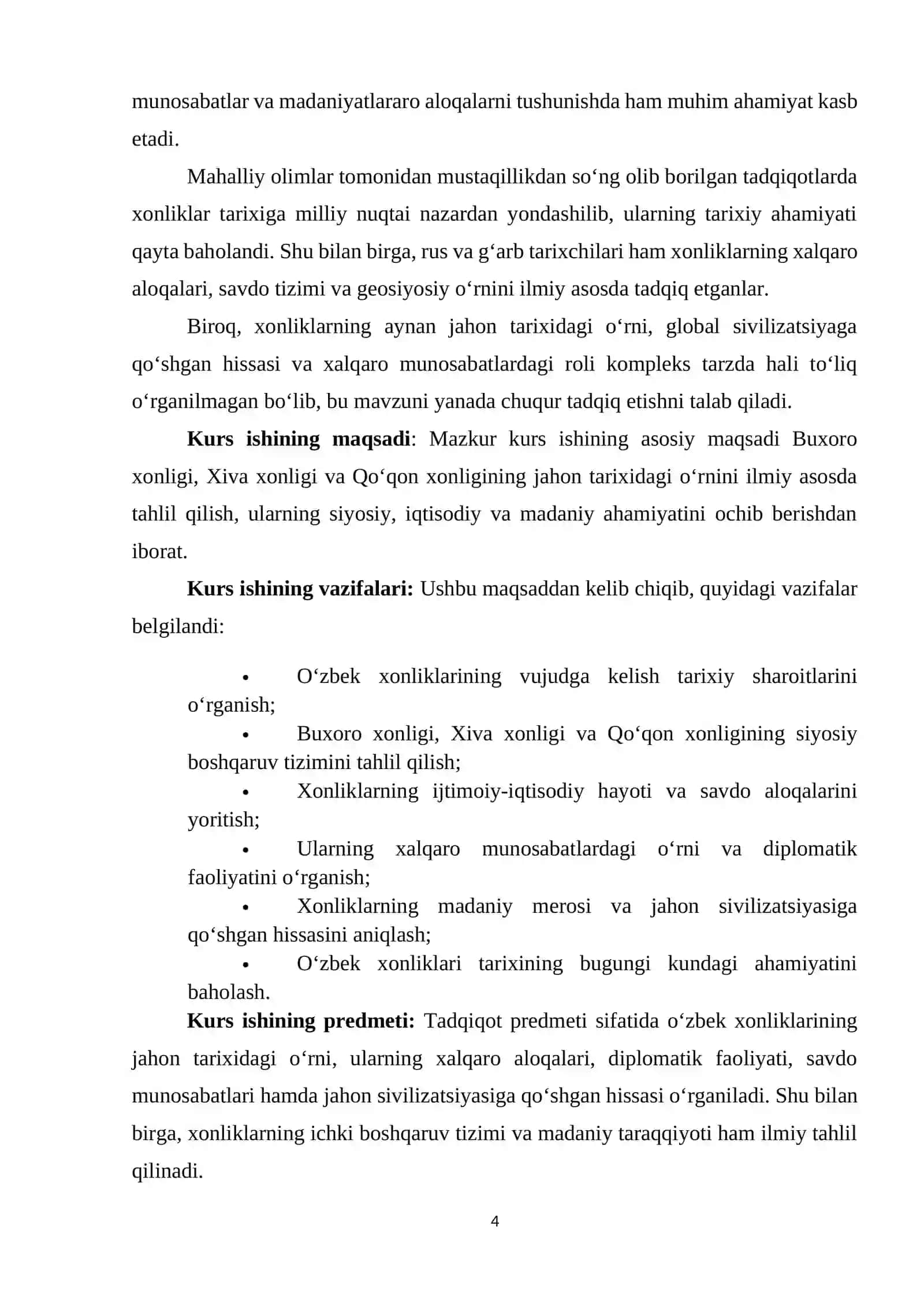 O'zbek xonliklarining jahon tarixidagi o'rni 4