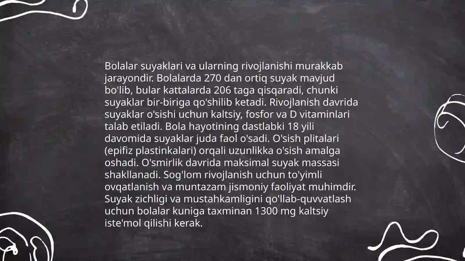Organizmdagi suyaklarning tuzilishi ularning yosh hususiyatlari va hillari 4