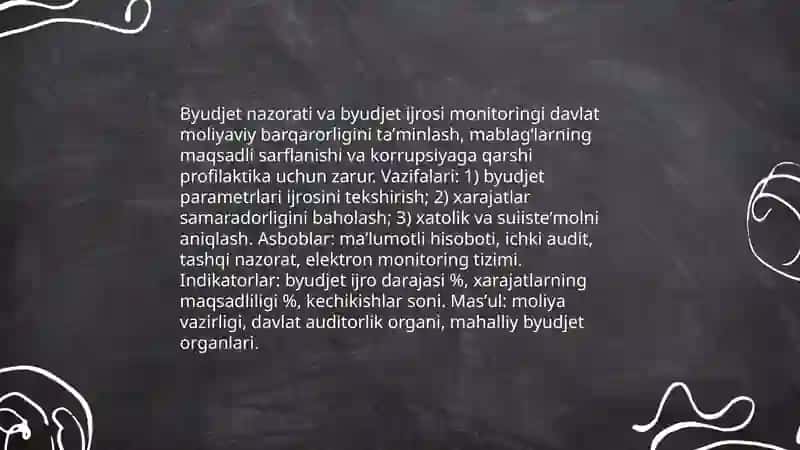 Davlat moliyaviy nazorati va korrupsiyaga qarshi kurash 4