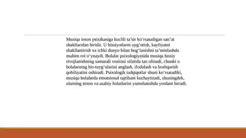 Musiqa yordamida bolalarda emotsional sezgirlikni oshirish 4