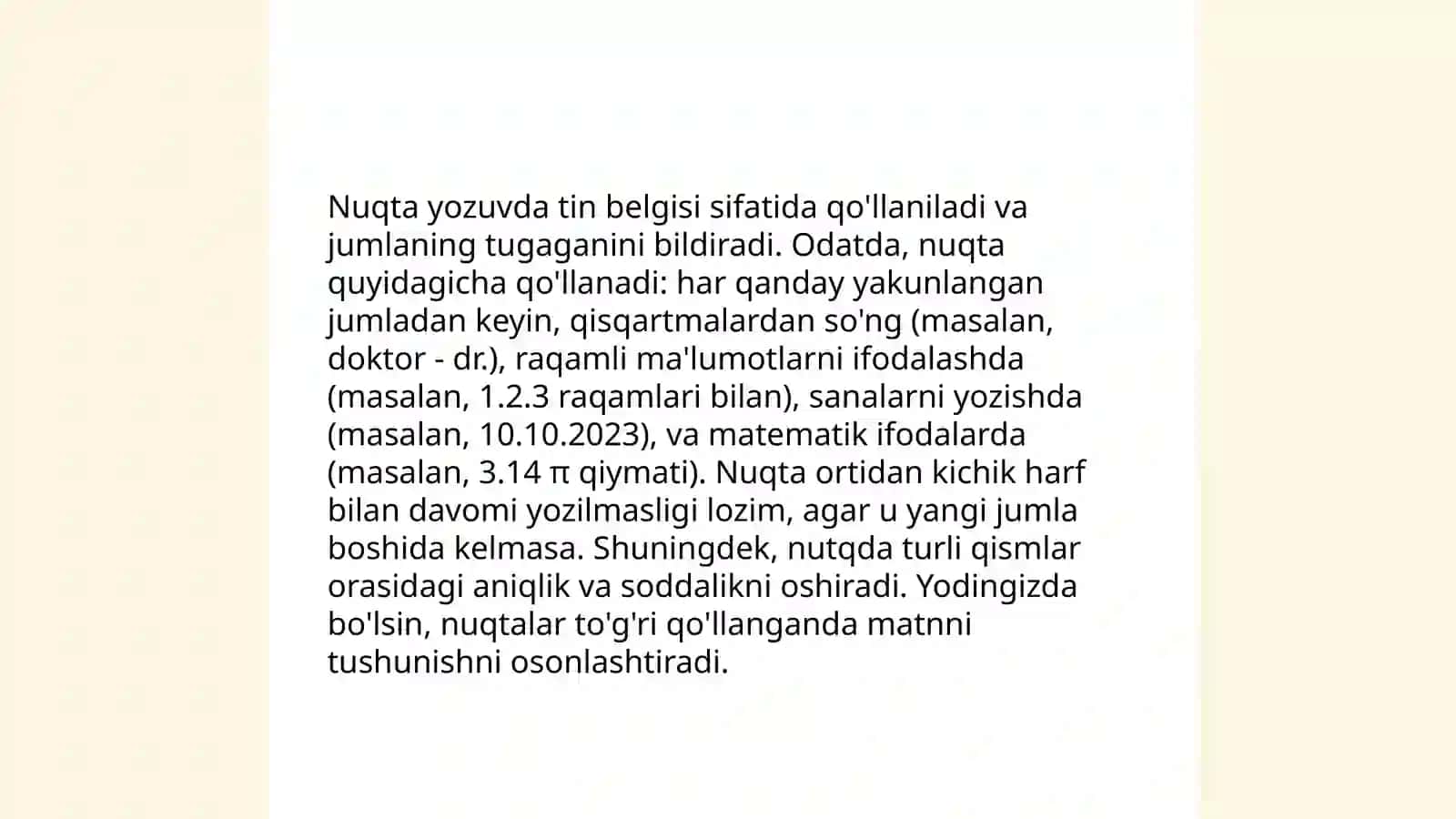 Boshlang'ich sinf darsliklarida vergul qo'llanilishi 4