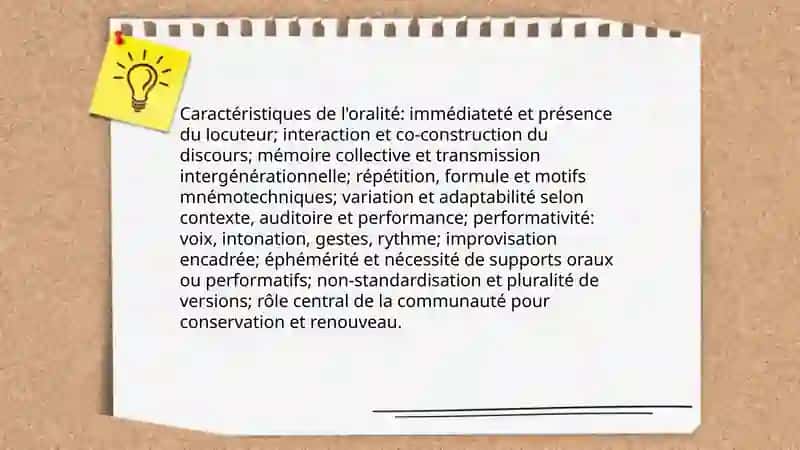 La tradition orale 4