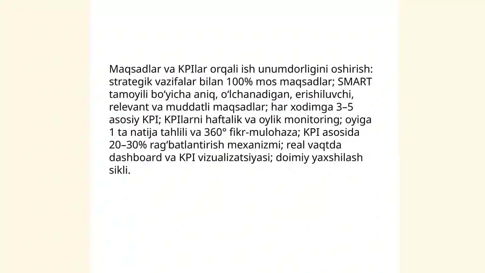 Xodimlarni boshqarish samaradorligi 4
