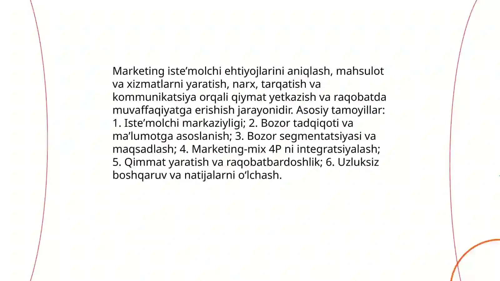 Marketing va uning rifojlanishining asosiy bosqichlari 4