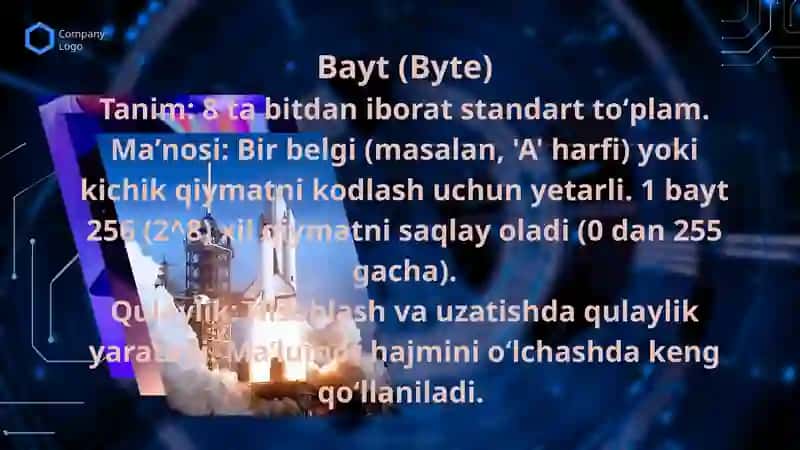 BIT VA BAYT TUSHUNCHASI 4