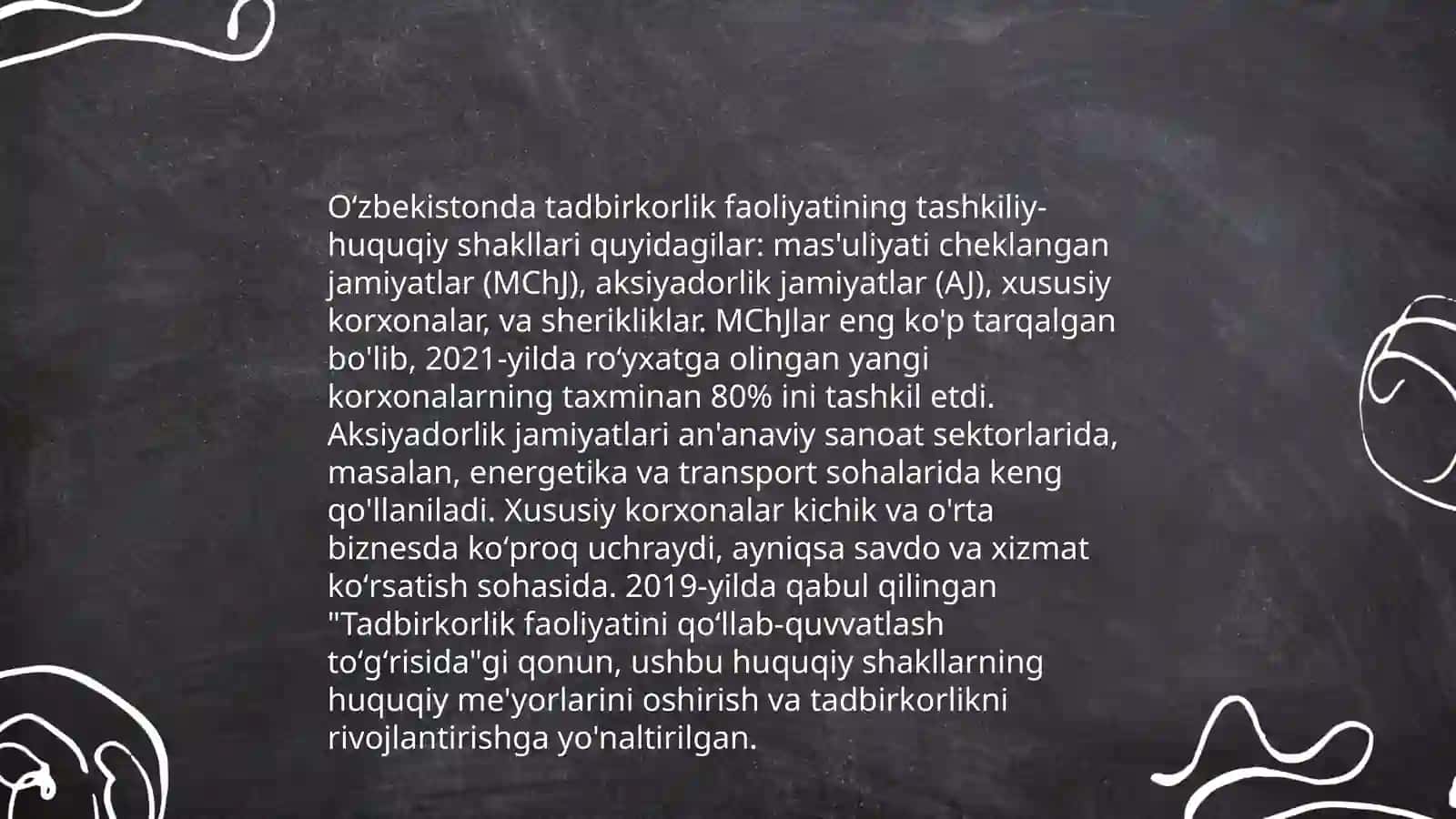 Oʻzbekistondagi biznesning tashkiliy xuquqi 4