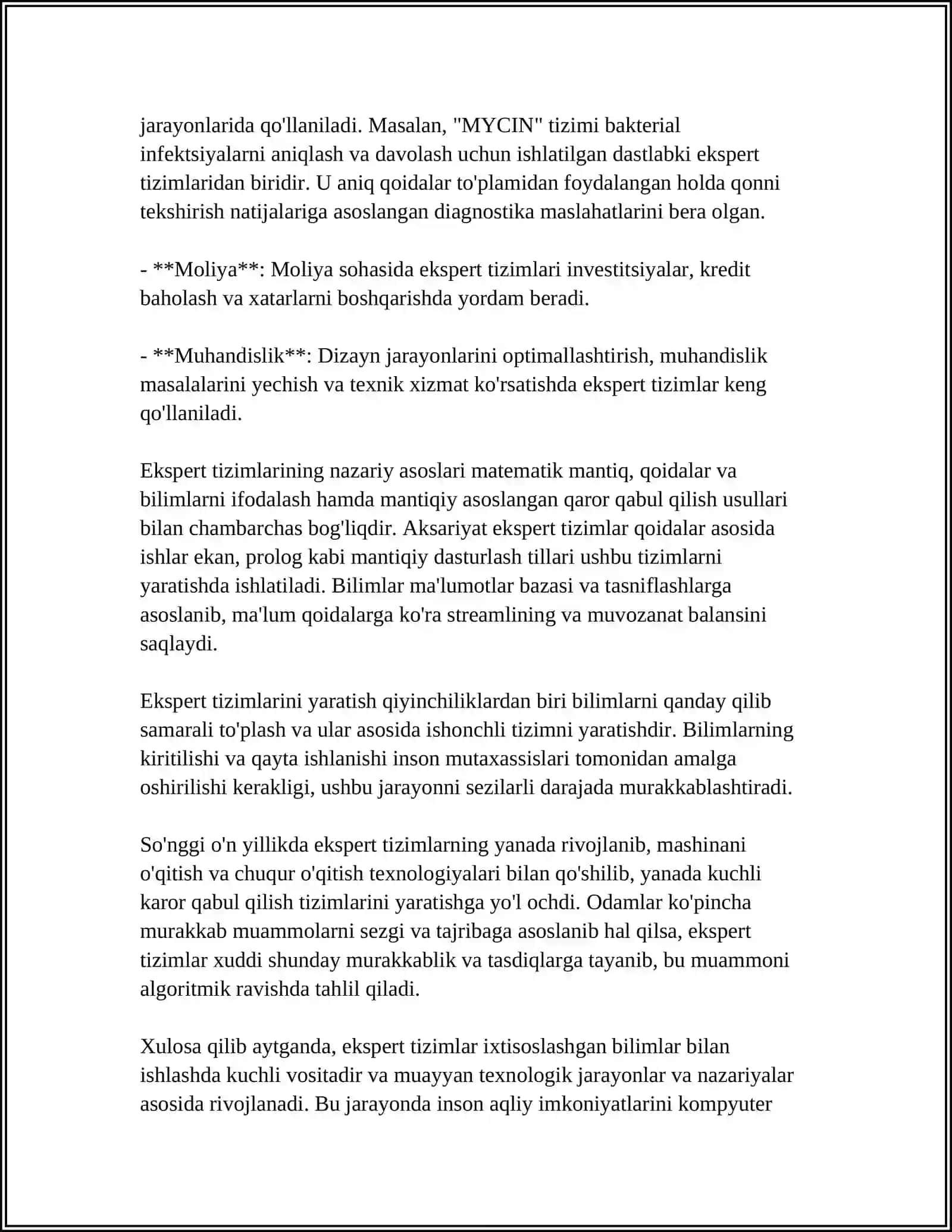 Ekspert Tizimlar 4