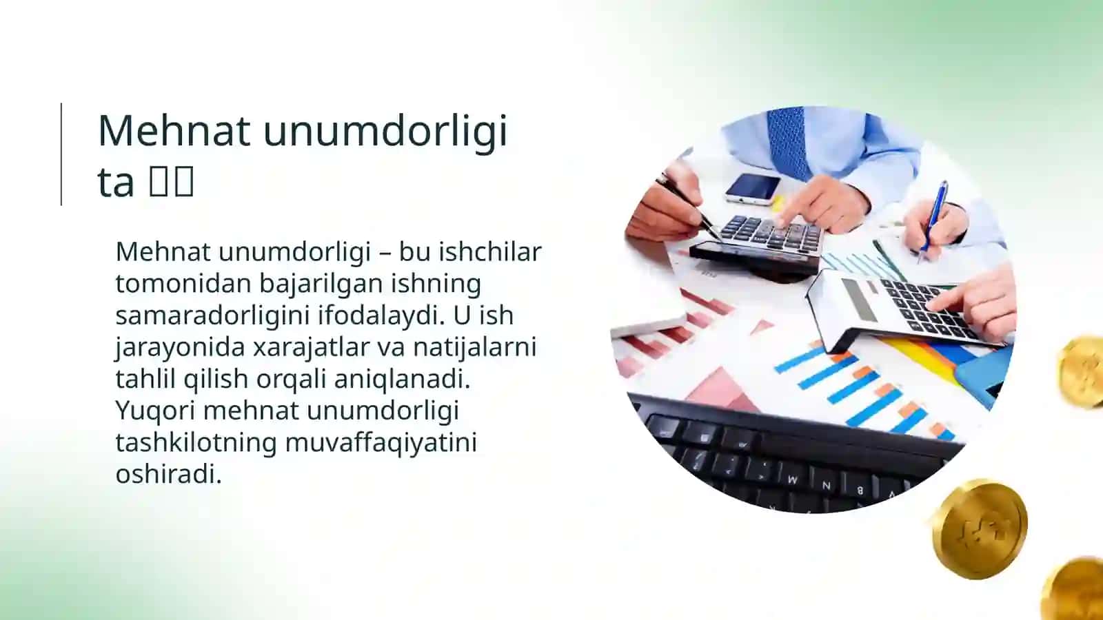 Mehnat unumdorligi va unga tasir qiluvchi omillar 4