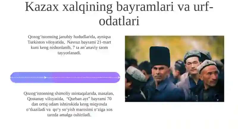 Qozoq xalqi milliy urf odatlari va yashash tarzi 4