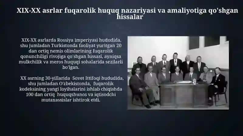 Fuqarolik huquqi rivojlanishida hissa qoshgan milliy va horijiy olimlar 4