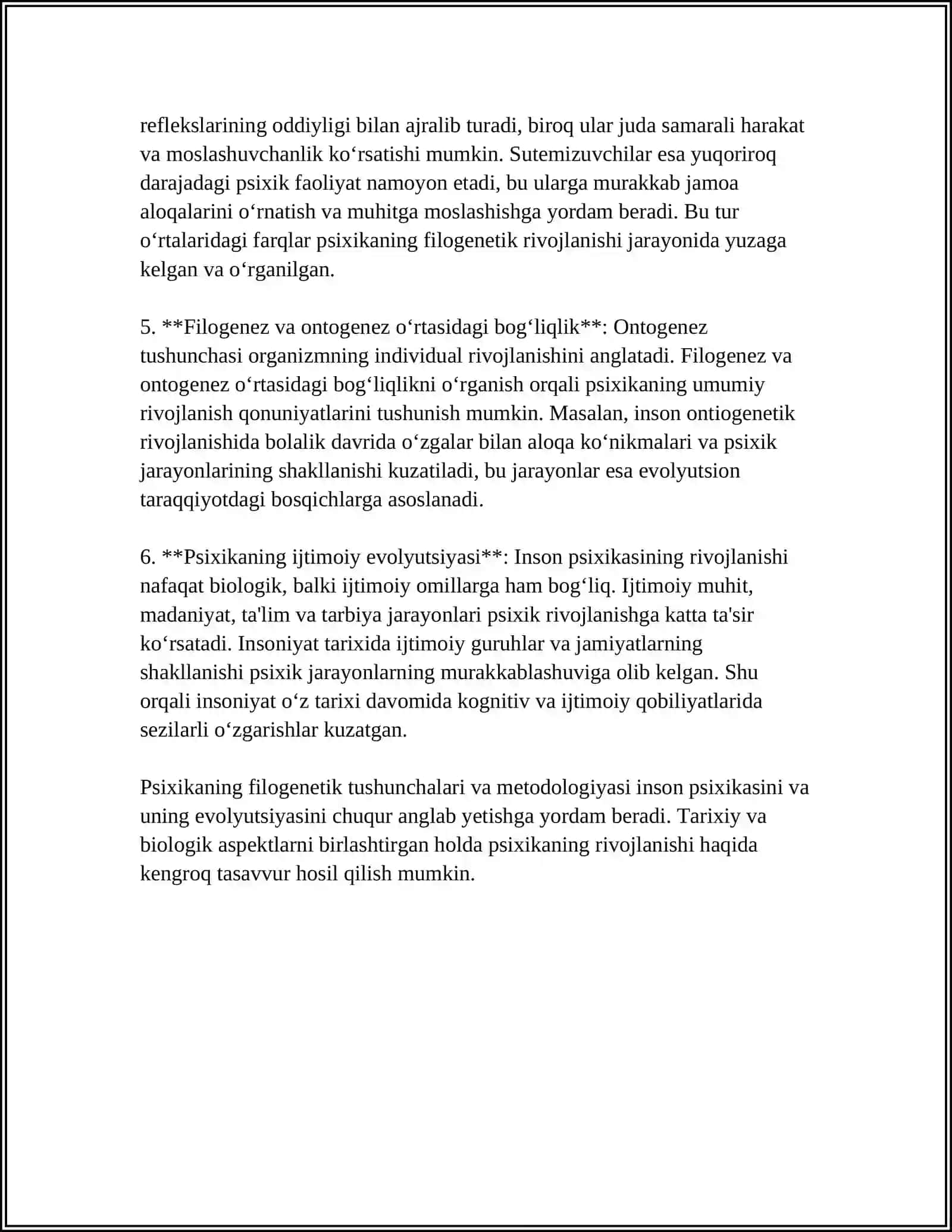 PSIXIKANING FILOGENETIK TARAQQIYOTI 4