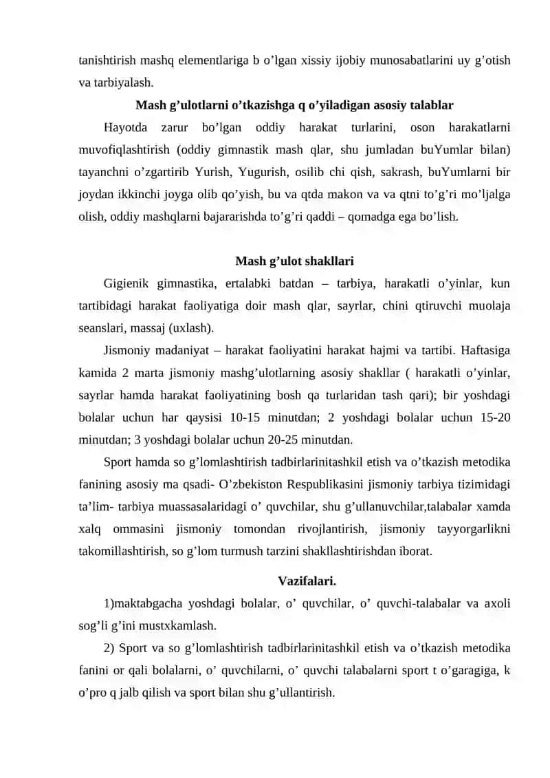 Spоrt va sоg`lamlashtirish tadbirlarini tashkil etish va o`tkazish mеtоdikasi 4