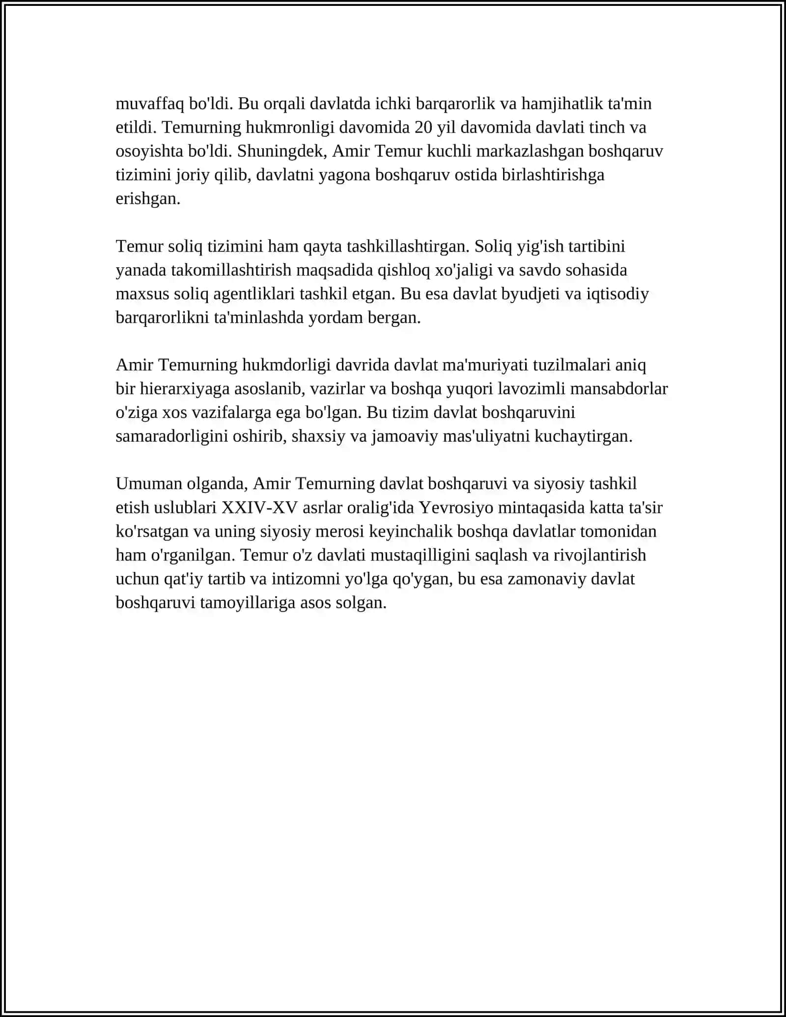 AMIR-TEMUR BUYUK DAVLAT ARBOBI 4