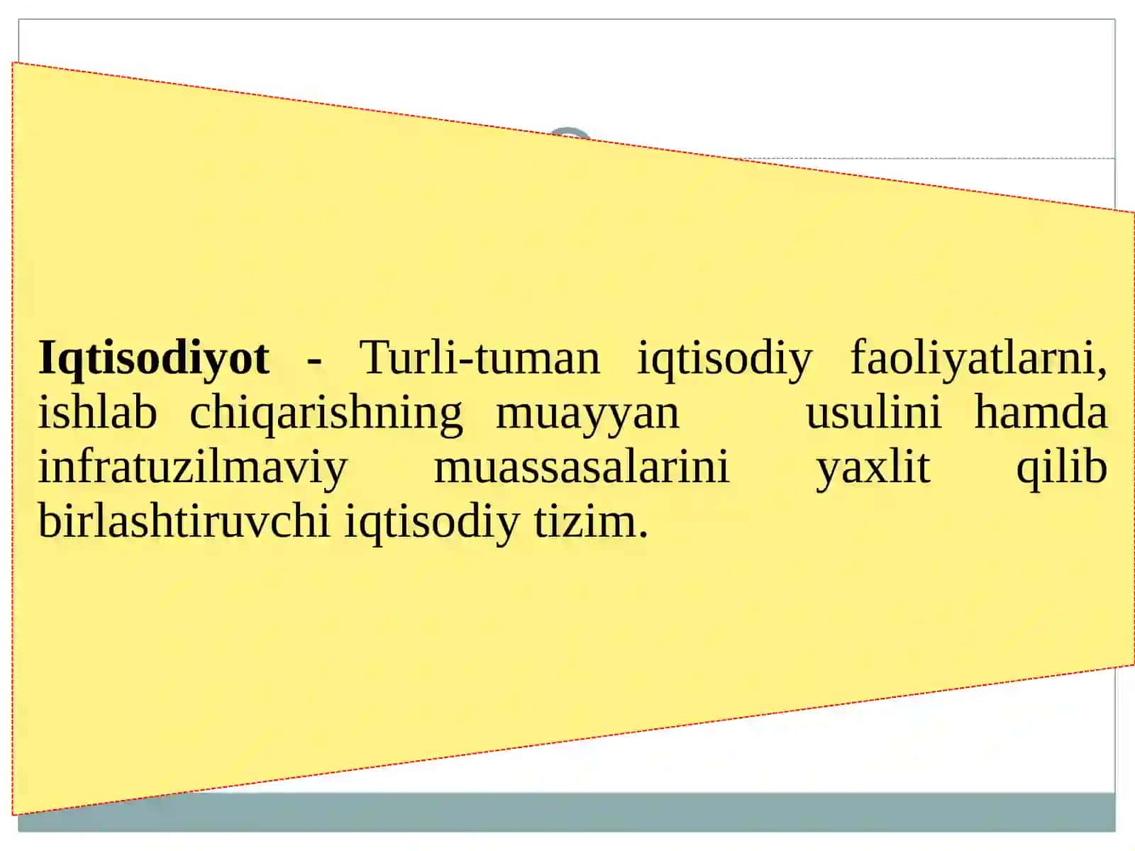 IQTISODIYOT NAZARIYASI fanidanmultimediyamateriallari(slaydlar) 4