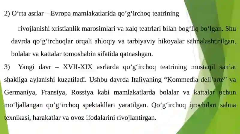 QO’G’IRCHOQ TEATRI ORQALI SAHNA IJODKORLIGINI RIVOJLANTIRISH 4