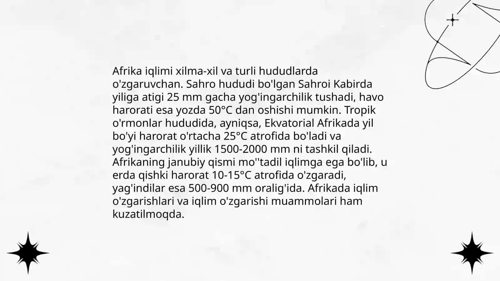 Afrika materigi 4