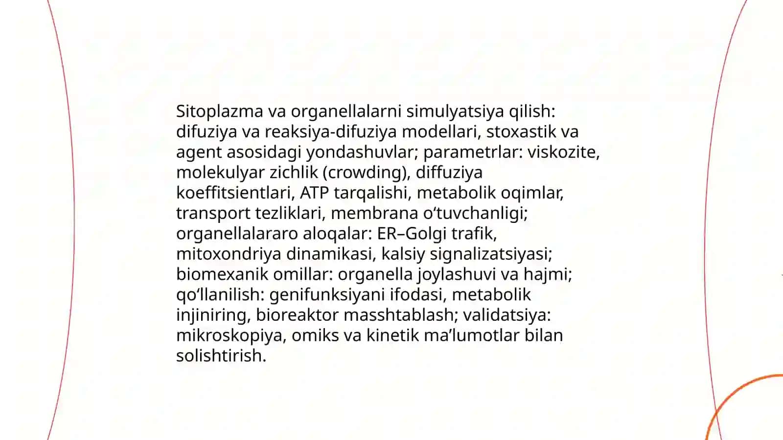 Hujayra tuzilmasi va biotexnologik jarayonlarda uning modeli 4