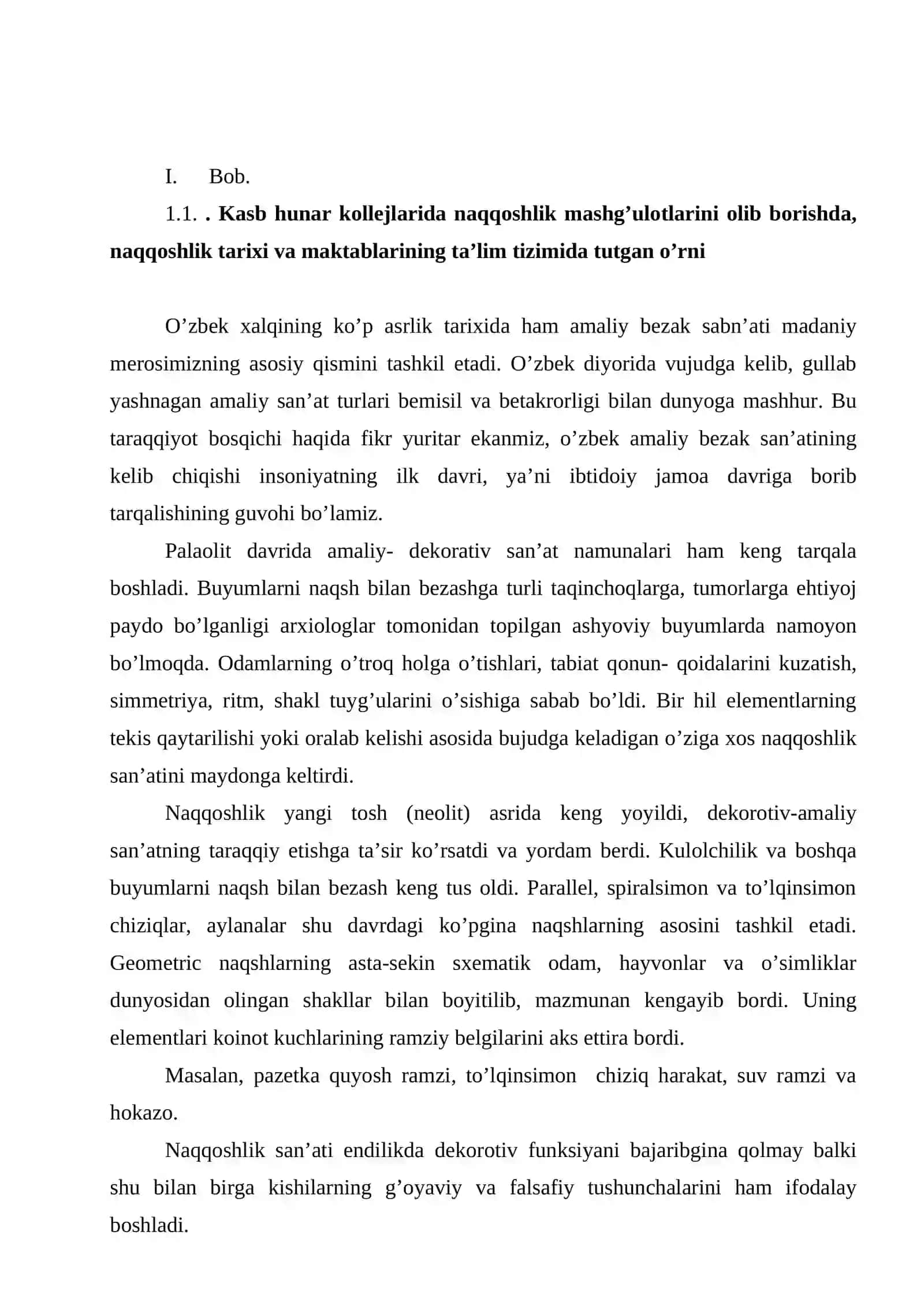 Hajmli buyumlarga kompozisiya tuzish va naqsh elementlaridan foydalanish 4