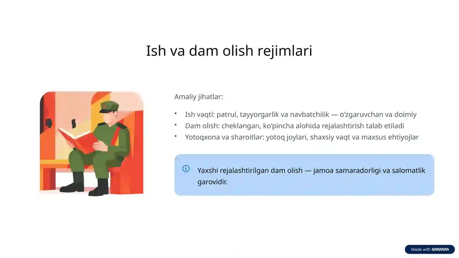 Harbiy xizmatchilarning mehnat sharoitlari: Dolzarb muammolar va yechimlar 4