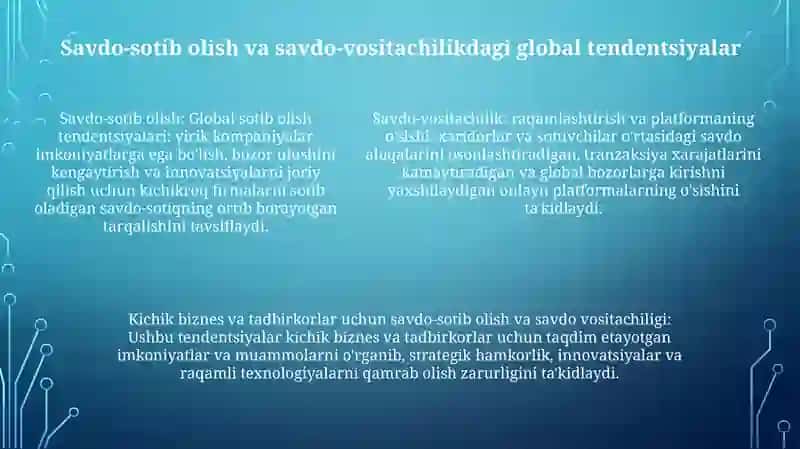 Savdo-Xarid Va Savdo-Vositachilik Kichik Biznes Va Xususiy Tadbirkorligini Rivojlantirish Istiqbollari 4