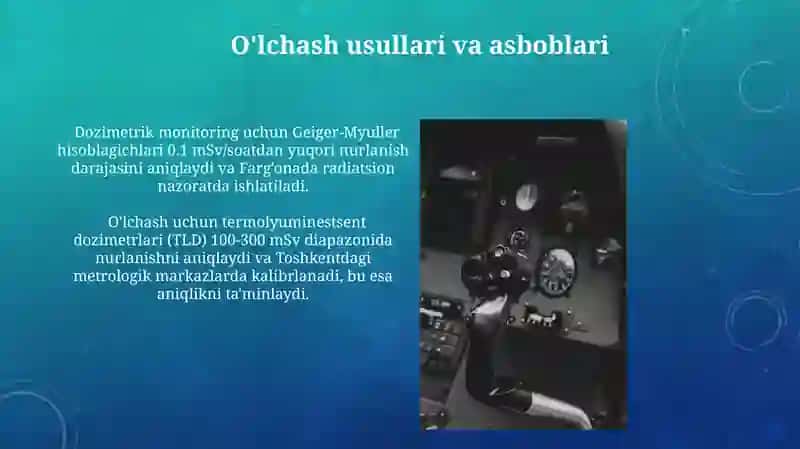 Dozimetrik va radiometrik monitoring 4