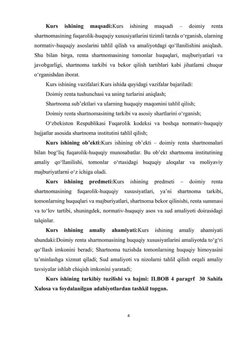 DOIMIY RENTA SHARTNOMASINING FUQAROLIK-HUQUQIY XUSUSIYATLARI 4