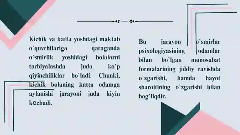Umumiy psixologiya fanidan ta'lim 4